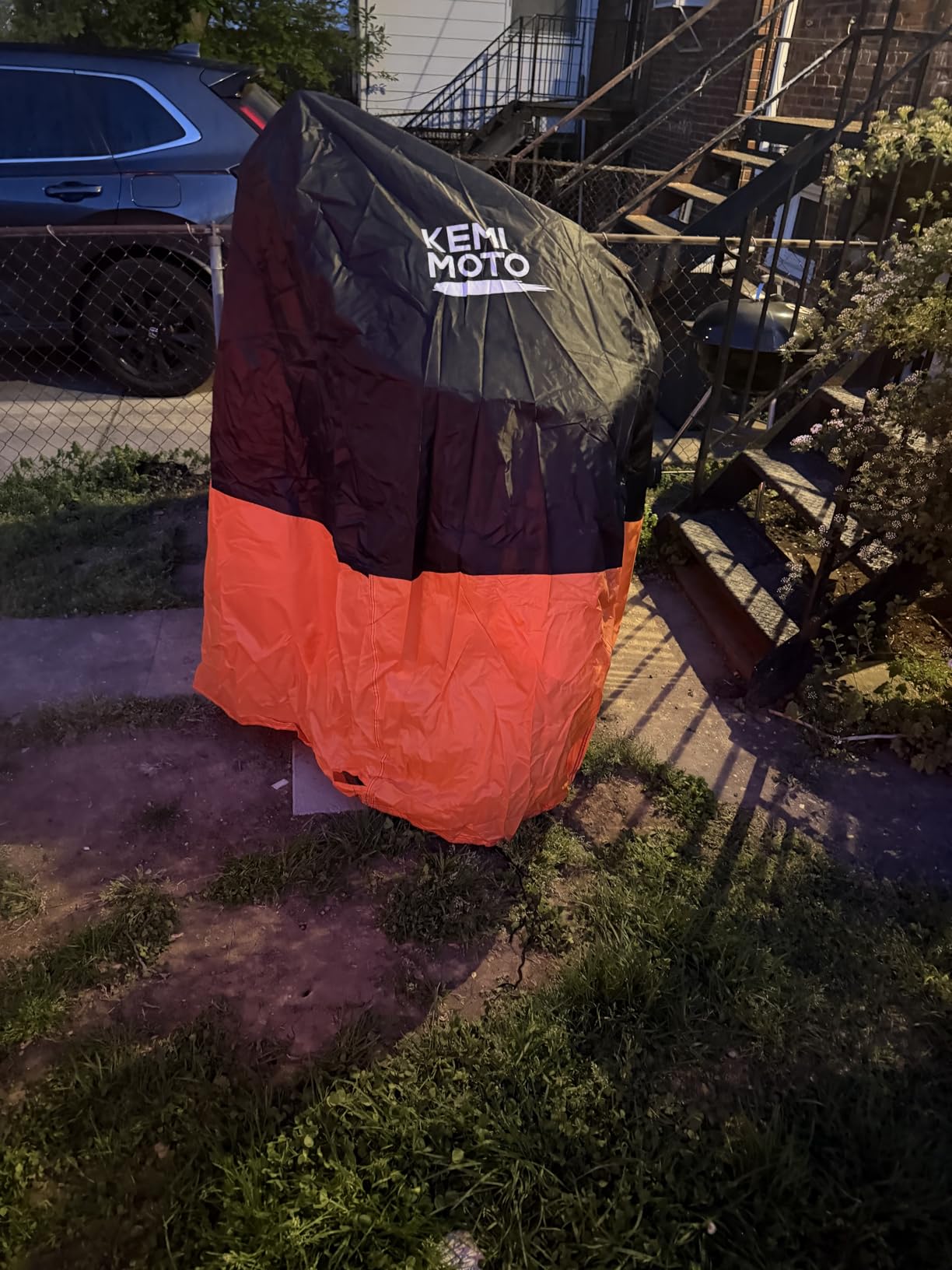 KEMIMOTO Heavy Duty 420D Motorcycle Cover Fits Side Top Box Waterproof Outdoor Compatible with Touring, Touring Ultra Limited Road King Street Glide Road Glide All Weather Dust Sunlight Rain Cover customer photo 1