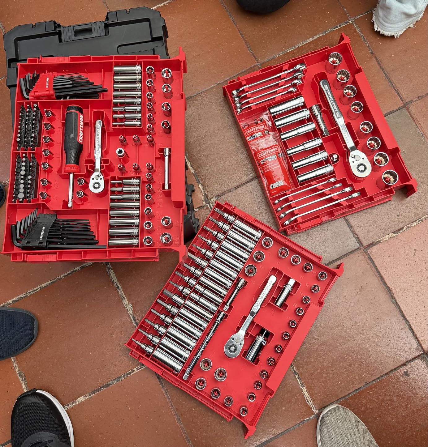 Craftsman 262-Piece Mechanic Tool Set with 3-Drawer VERSASTACK Box, SAE and Metric Socket Set, Car and Motorcycle Tool Kit with Combination Wrenches and Spark Plug Sockets (CMMT45309) customer photo 2