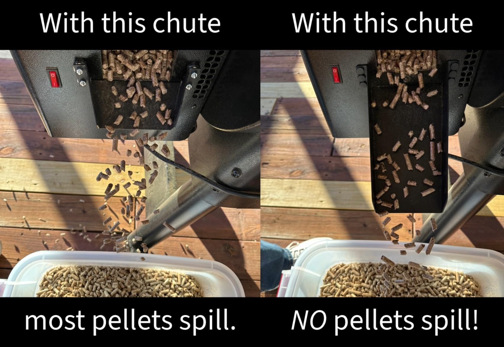Magnetic Pellet Cleanout Chute for Smoker - Efficient Pellet Grill Helper Slide for Cleaner Smoker Hopper - Great Accessories for Traeger Pellets, Pit Boss Pellets Transfer to Storage Containers customer photo 1