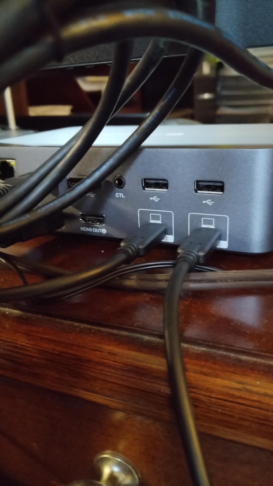 AV Access KVM Switch Dock 2 Monitors 2 Laptops, 4K KVM Switch Dual HDMI Monitor, 2 USB-C MST Ports, 60W PD for Each PC, 1G Ethernet, EDID Emulation, 2K@144Hz,1080P@240Hz, Ideal for Home Office & Gaming customer photo 2