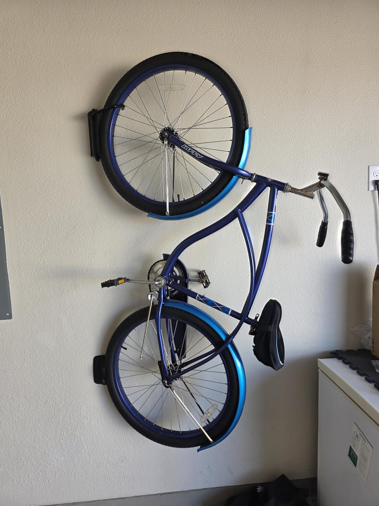 monTEK Swivel Bike Wall Mount, Bike Hangers for Garage, Space-Saving Vertical Bike Rack, Sturdy Bike Storage Rack Holds Up to 66lbs, Easy to Install, 4 Pack customer photo 1