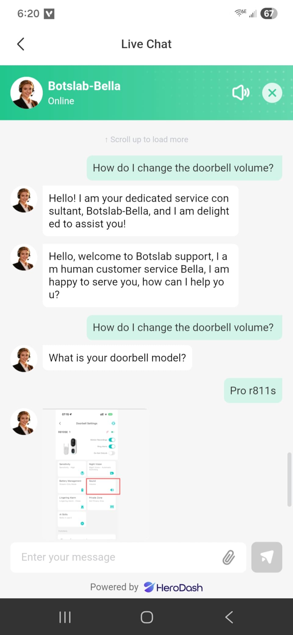 BOTSLAB 5MP Wireless Video Doorbell Camera 180° View customer photo 1
