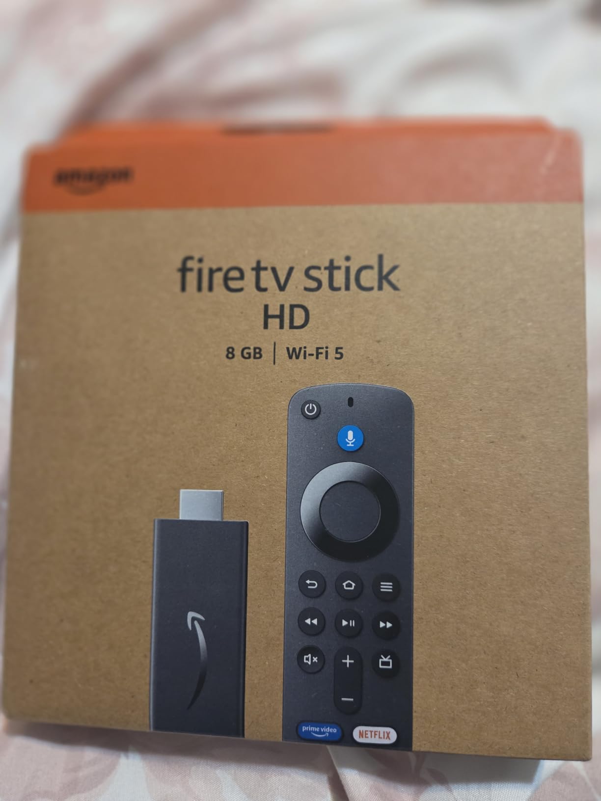 Amazon Fire TV Stick HD, free and live TV, Alexa Voice Remote, smart home controls, HD streaming customer photo 1