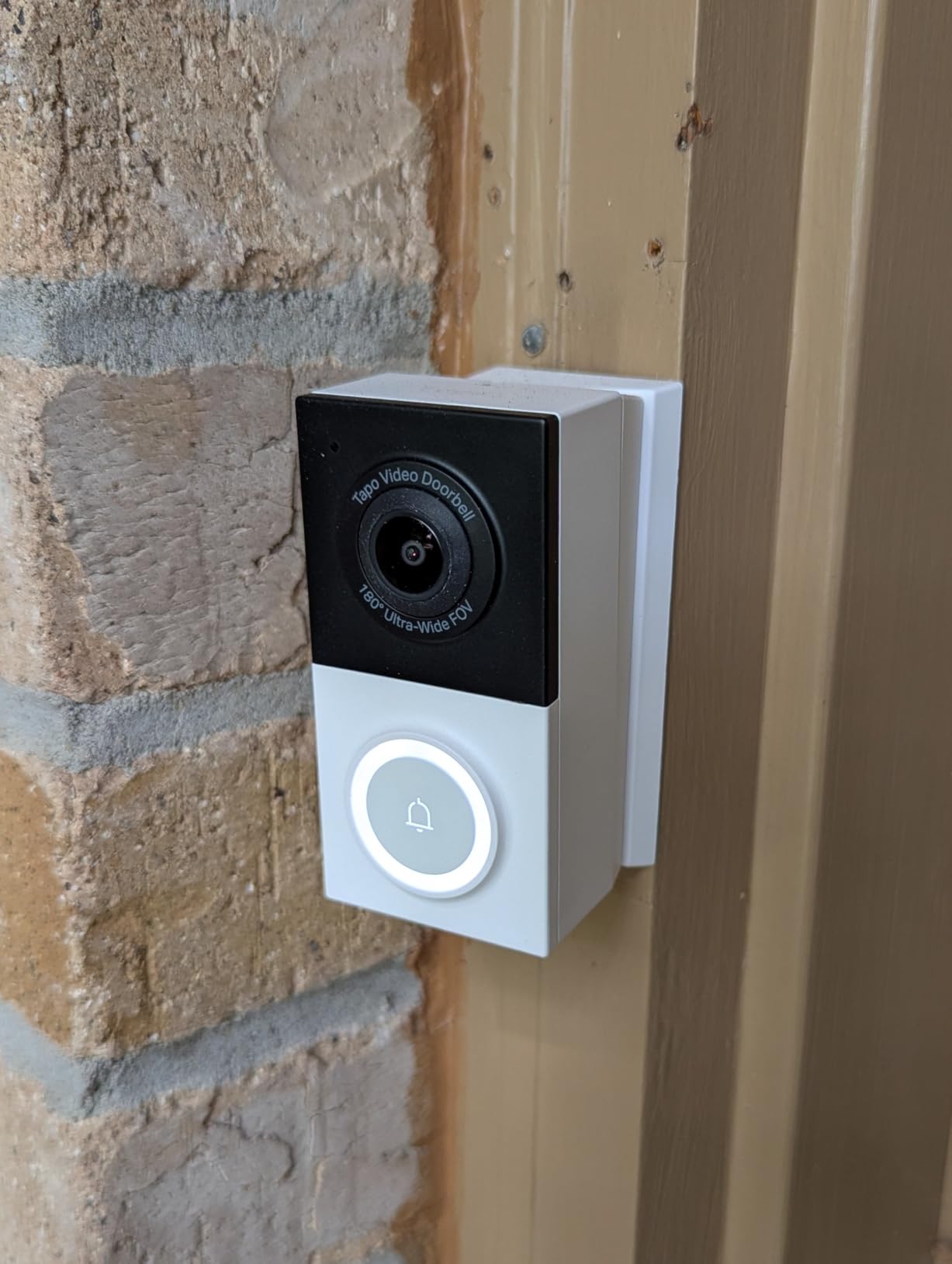 TP-Link Tapo D130 2K Wired Smart Video Doorbell - 180 Degree Ultra-Wide Field of View, Person/Vehicle/Package Detection, 2-Way Audio, Color Night Vision, Subscription-Free Local Storage customer photo 1