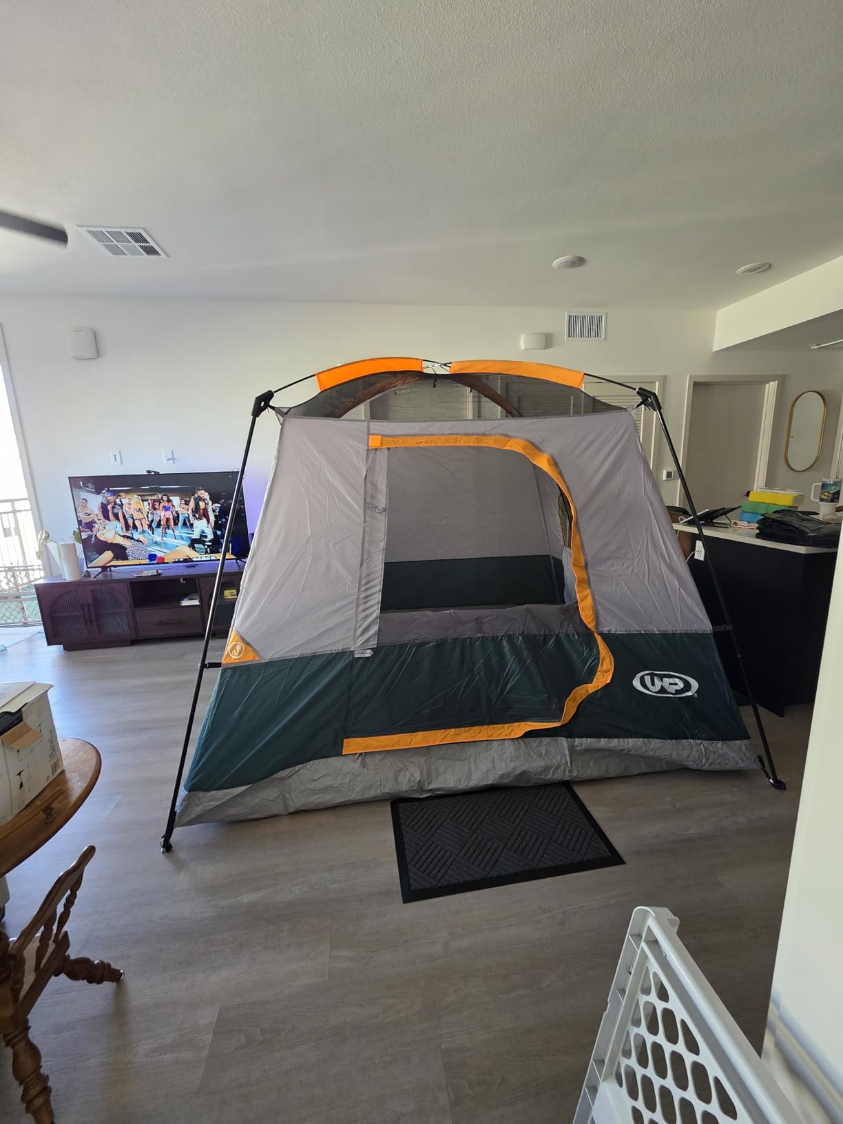 UNP 2/4/6/8 Person Tent, Portable Cabin Tent, Camping Tent 4-Person Easy Set Up, Waterproof with Top Rainfly for Outdoor Camping/Hiking customer photo 1