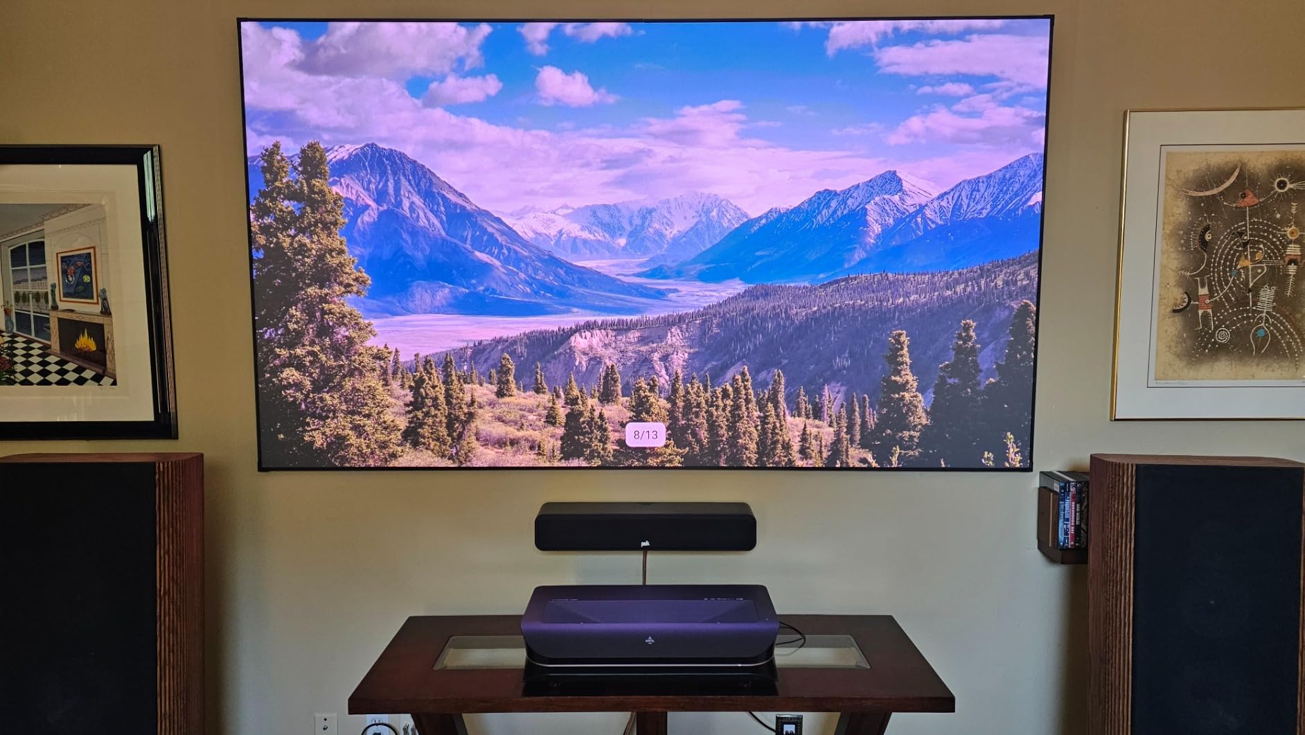 AWOL VISION LTV-3000 Pro 4K 3D Ultra Short Throw Triple Laser Projector with Dolby Vision & Atmos customer photo 1