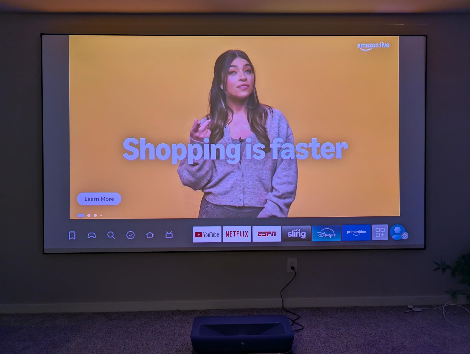 AWOL VISION LTV-3000 Pro 4K 3D Ultra Short Throw Triple Laser Projector with Dolby Vision & Atmos customer photo 2