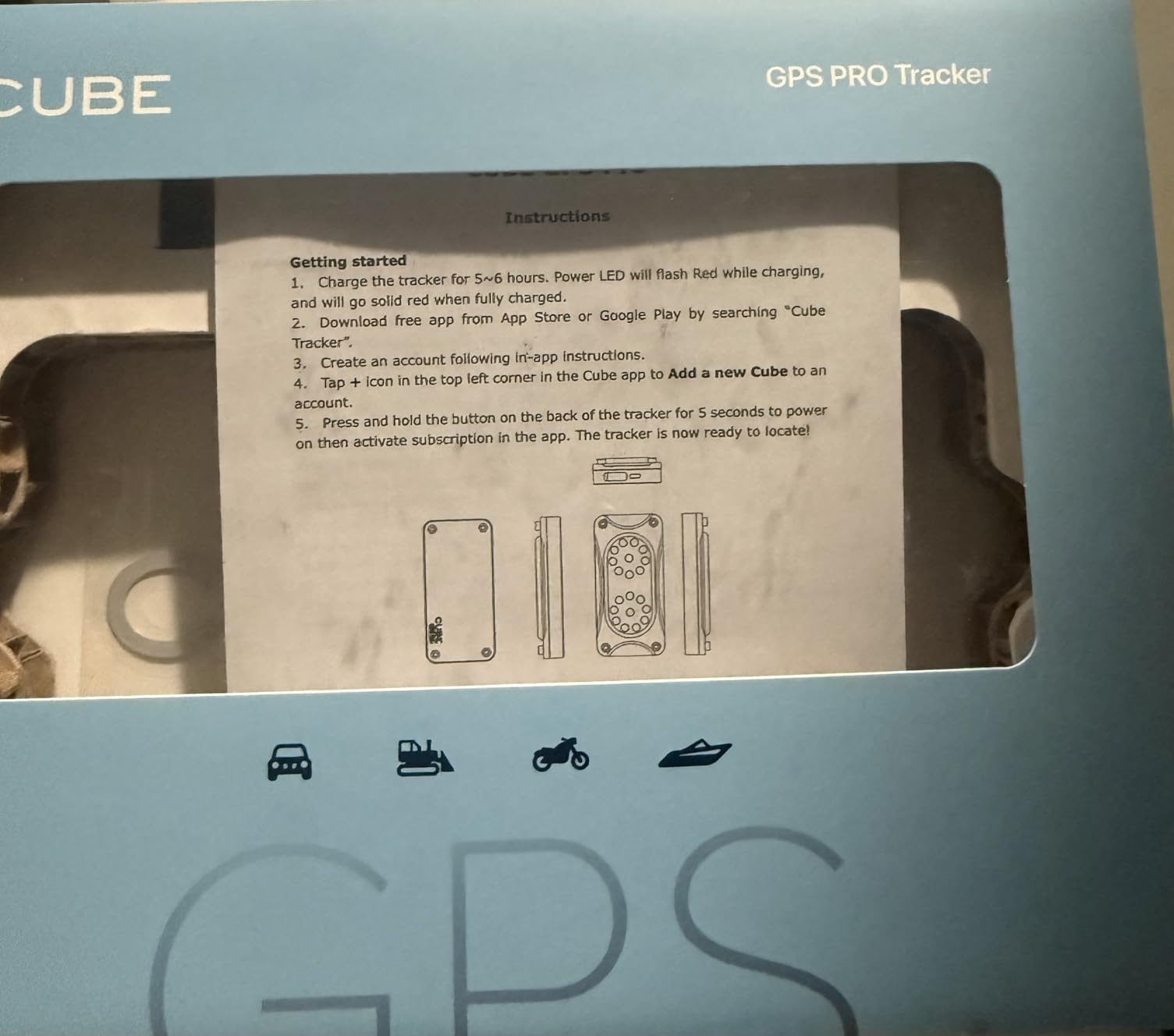 Cube Pro GPS Tracker for Vehicles with Built-in 1 Year Battery - IP67 Waterproof Real Time GPS Tracker for Cars - iOS & Android Compatible - Hidden Magnetic Tracking Device for Cars, Fleets, Trailers customer photo 2