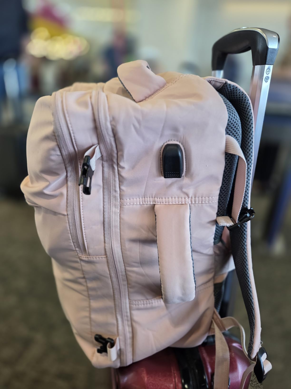 Taygeer Travel Laptop Backpack for Men Women, Airplane Approved Travel Backpack Suitcase with Water Bottle Pocket, Lightweight College 35l Luggage Bag 15.6inch Laptop Mochila Gifts for Business, Black customer photo 1