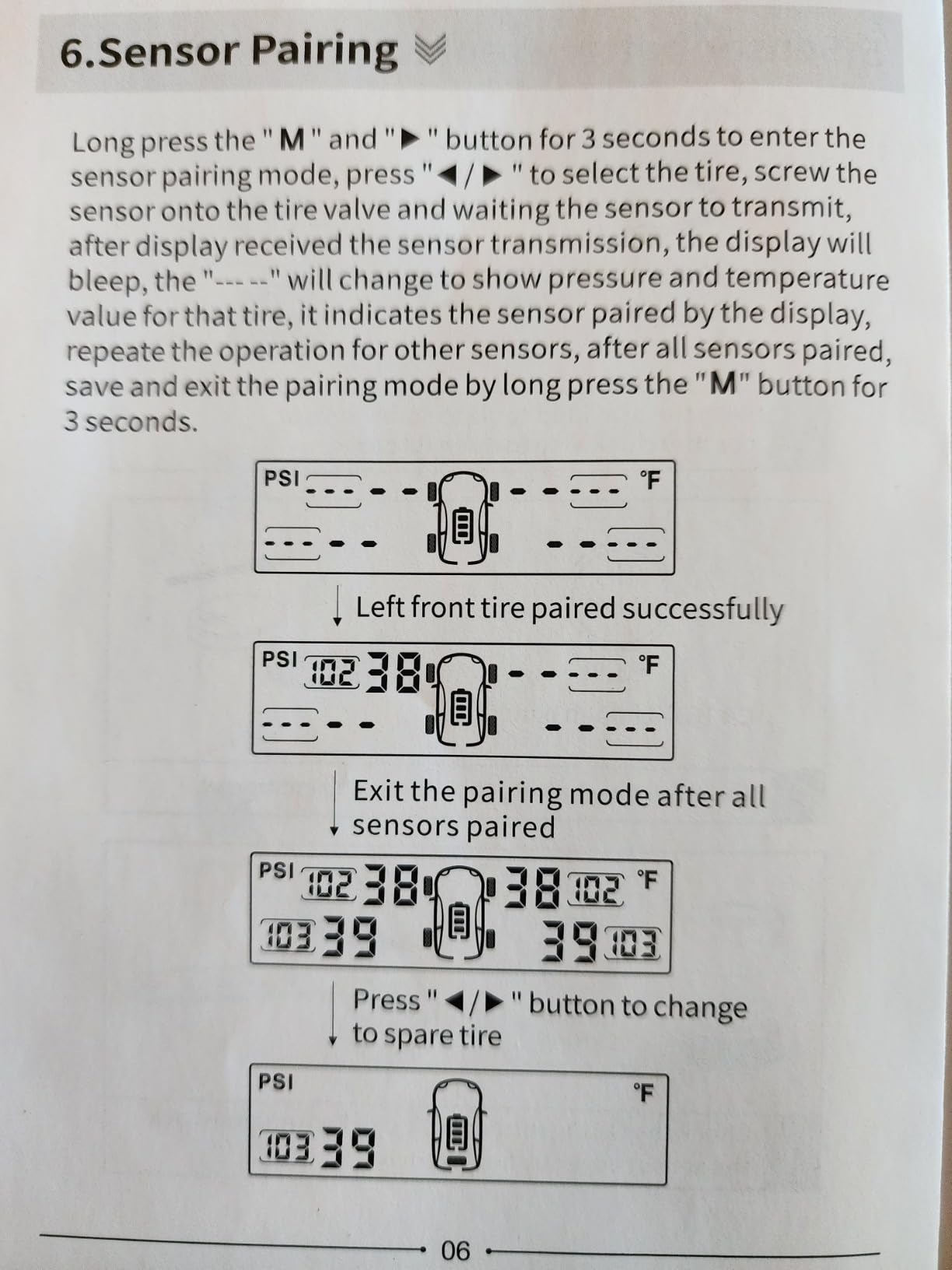 Masoll RV Tire Pressure Monitoring System, Wireless TPMS Tire Pressure Monitor System with Solar Charger, RV TPMS with 4 Tire Pressure Sensors & 6 Alarm Modes (0-87 PSI) customer photo 2
