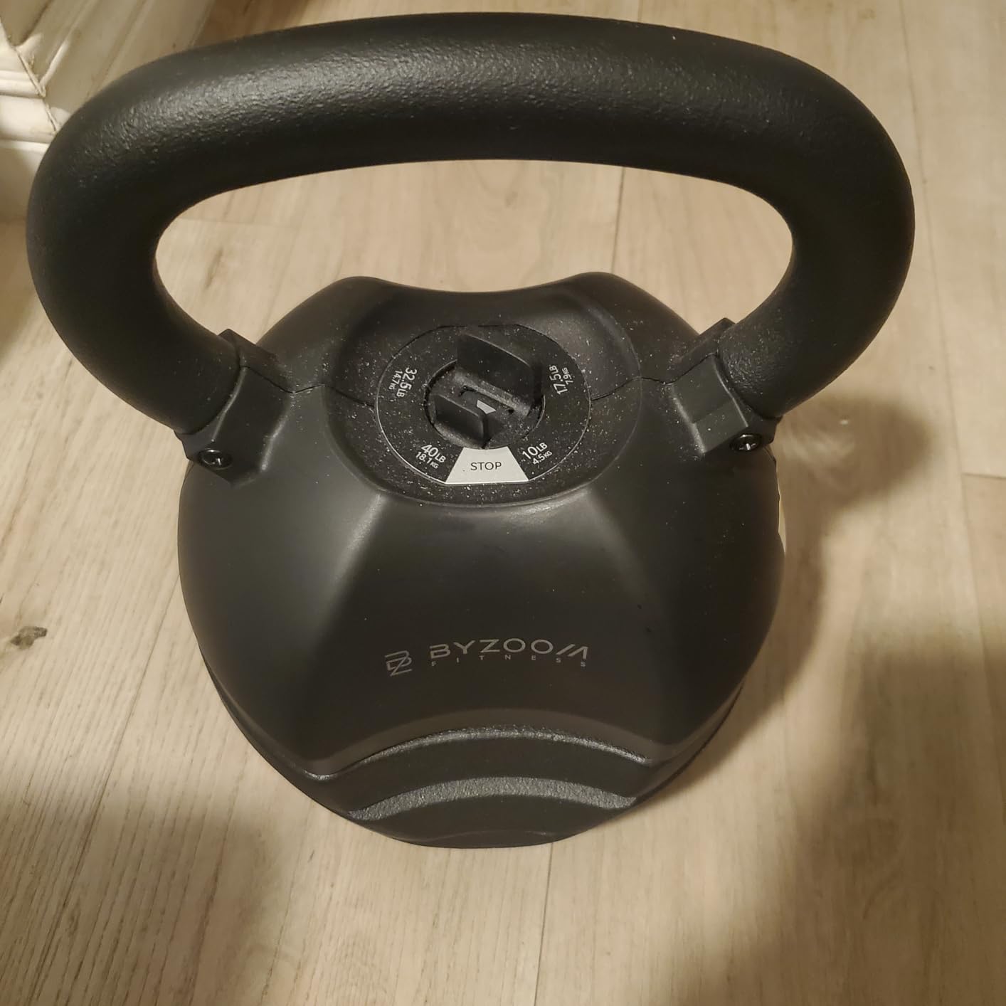 BYZOOM FITNESS Pure Series Adjustable Kettlebell 30/40/50LB - 5-IN-1 Weight Change, Patented Quick-Change Mechanism customer photo 1