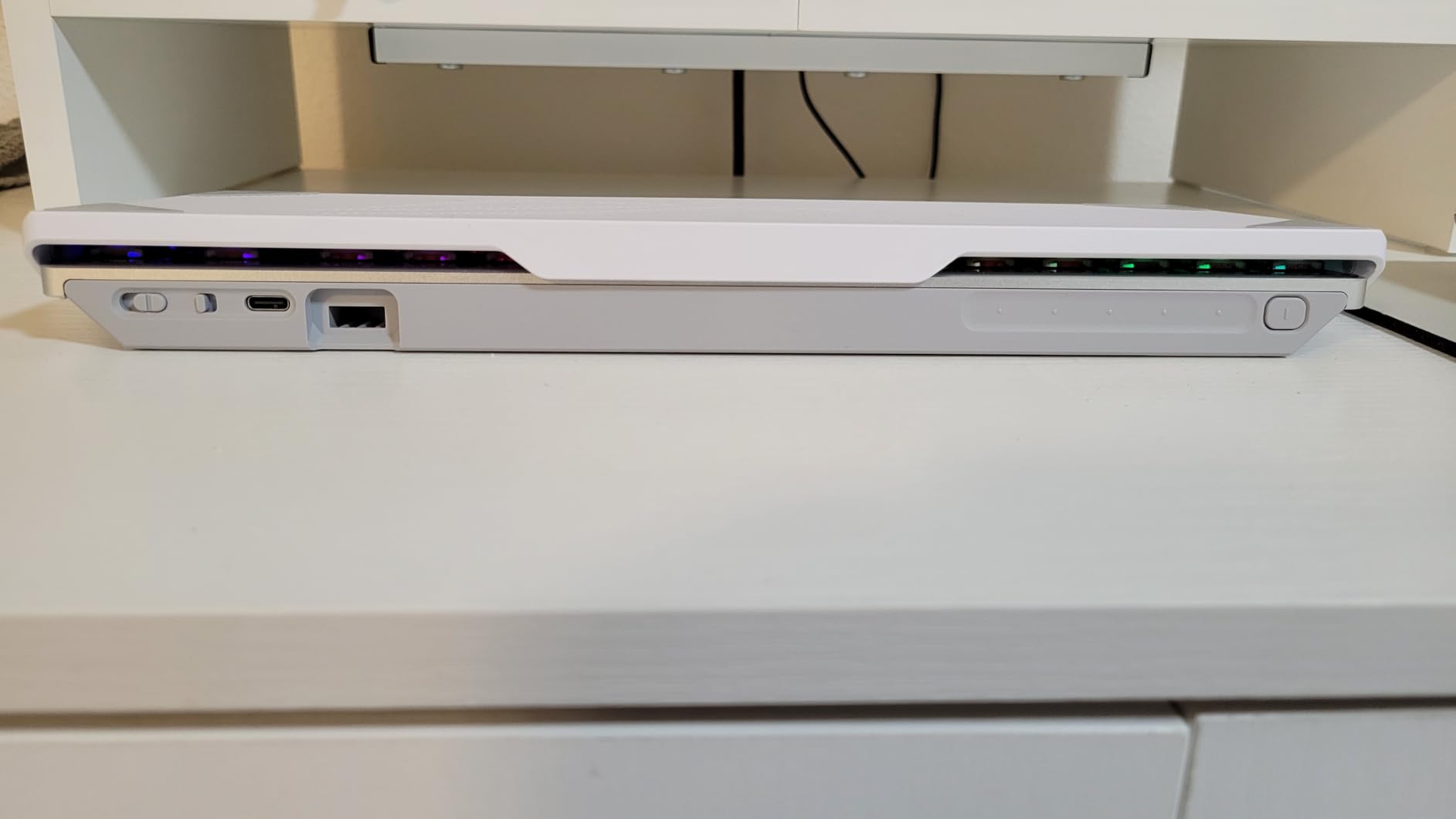 ROG Falchion RX Low Profile Wireless Gaming Keyboard - 65% Compact TKL, Tri-Mode Connectivity, ROG RX Red Optical Switches, RGB, Touch Panel, Keyboard Cover, PC/Mac Support - White customer photo 1