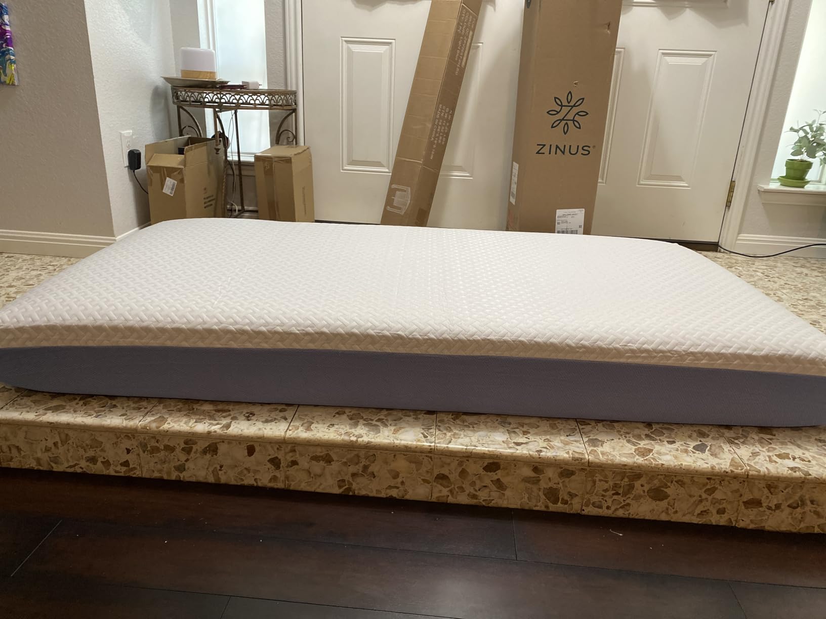 Zinus 10 Inch Queen Cooling Essential Memory Foam Mattress, Fiberglass Free, Medium Feel, Breathable Cooling Layers, Certified Safe Materials customer photo 1