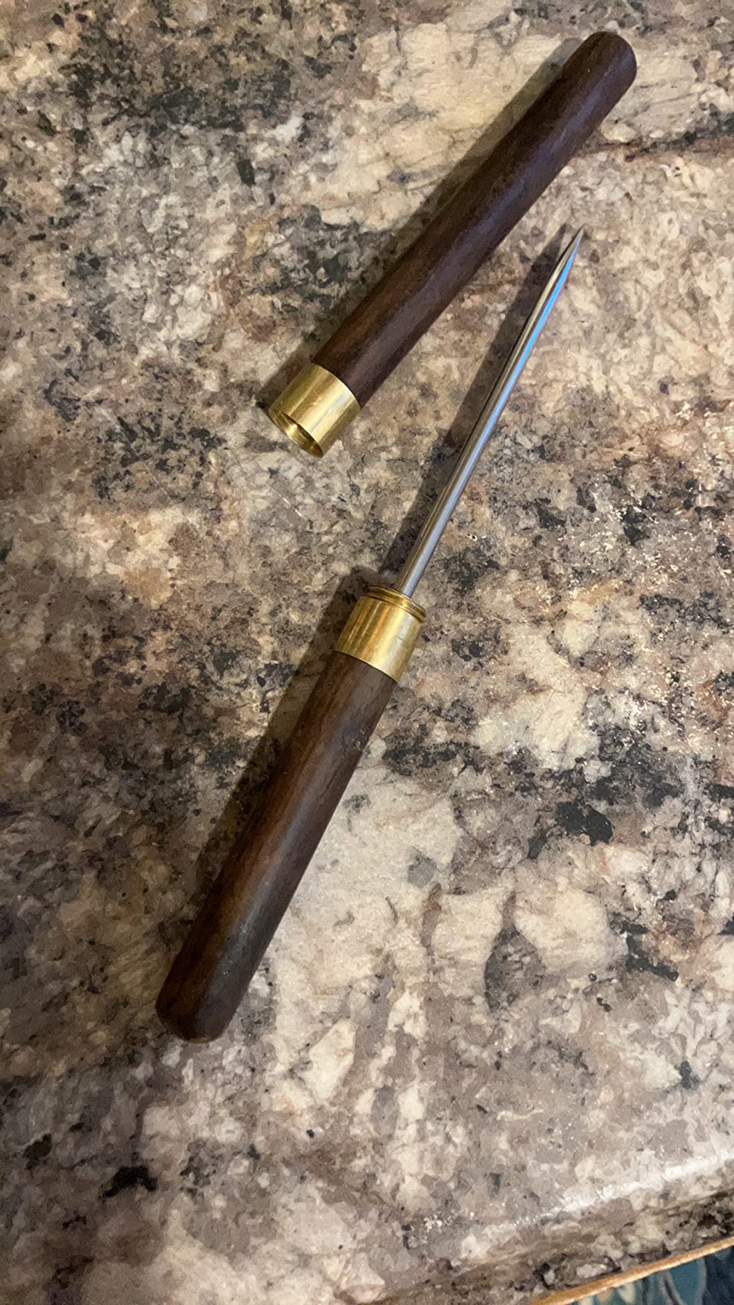Heavy Duty Ice Pick with Safety Cover (Pack of 2) - Stainless Steel Wood Handle Ice Chipper for Kitchen Freezer & Bartending - Great Cigar Nubber Gift Set customer photo 1