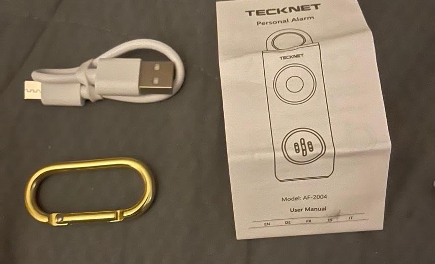 TECKNET Rechargeable Personal Safety Alarm for Women, 130dB Self Defense Keychain Alarm with SOS Strobe Light, Low Battery Notice, Personal Alarm Loud Siren Safety Keychain for Girls Kids Elderly customer photo 2
