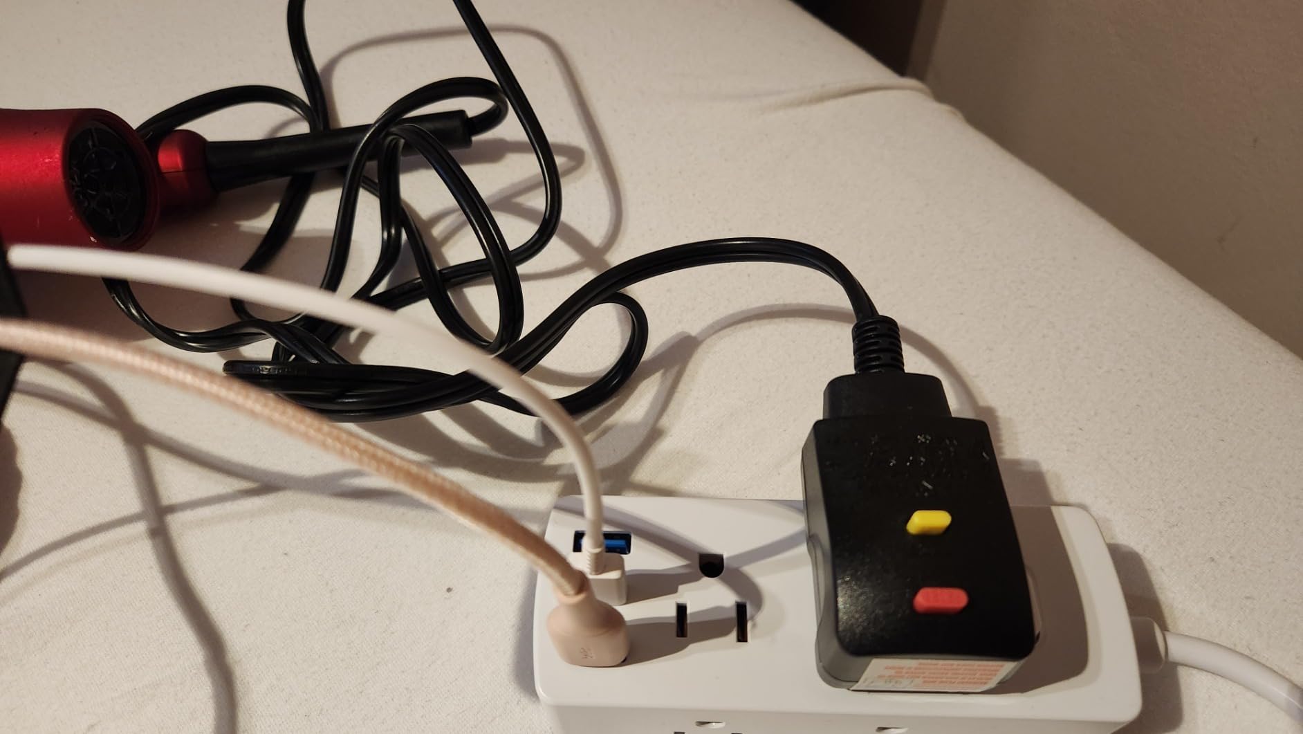 European Travel Plug Adapter, Olcorife Universal Travel Adapter for EU UK US AUS, 6 Outlets 3 USB Ports with 5ft Extension Cord, International Power Adapter for US to Europe UK AUS customer photo 2