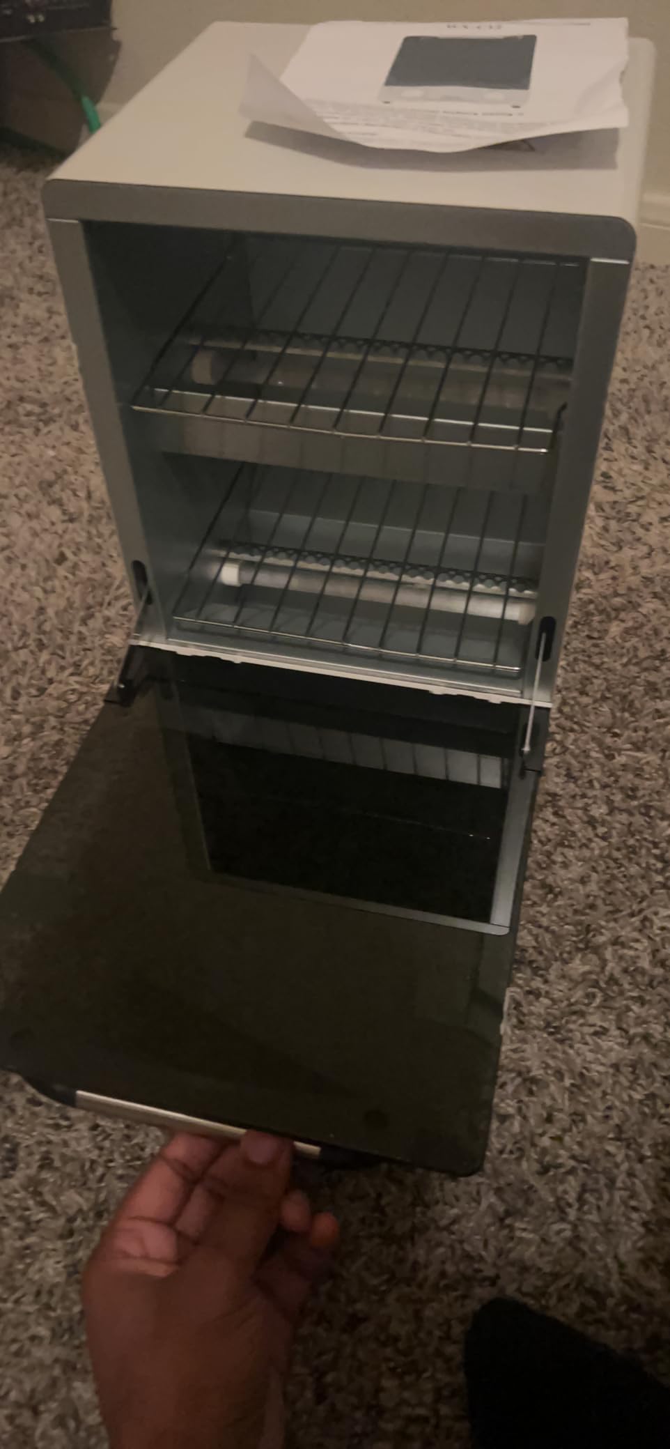 High Temperature Sterilizer, Large Capacity Dry Heat Stainless Steel Sterilizer with Temp and Timer Control, Max timing 60min, Max temperature 250C (482F), With Stainless Trays, 110V power customer photo 2