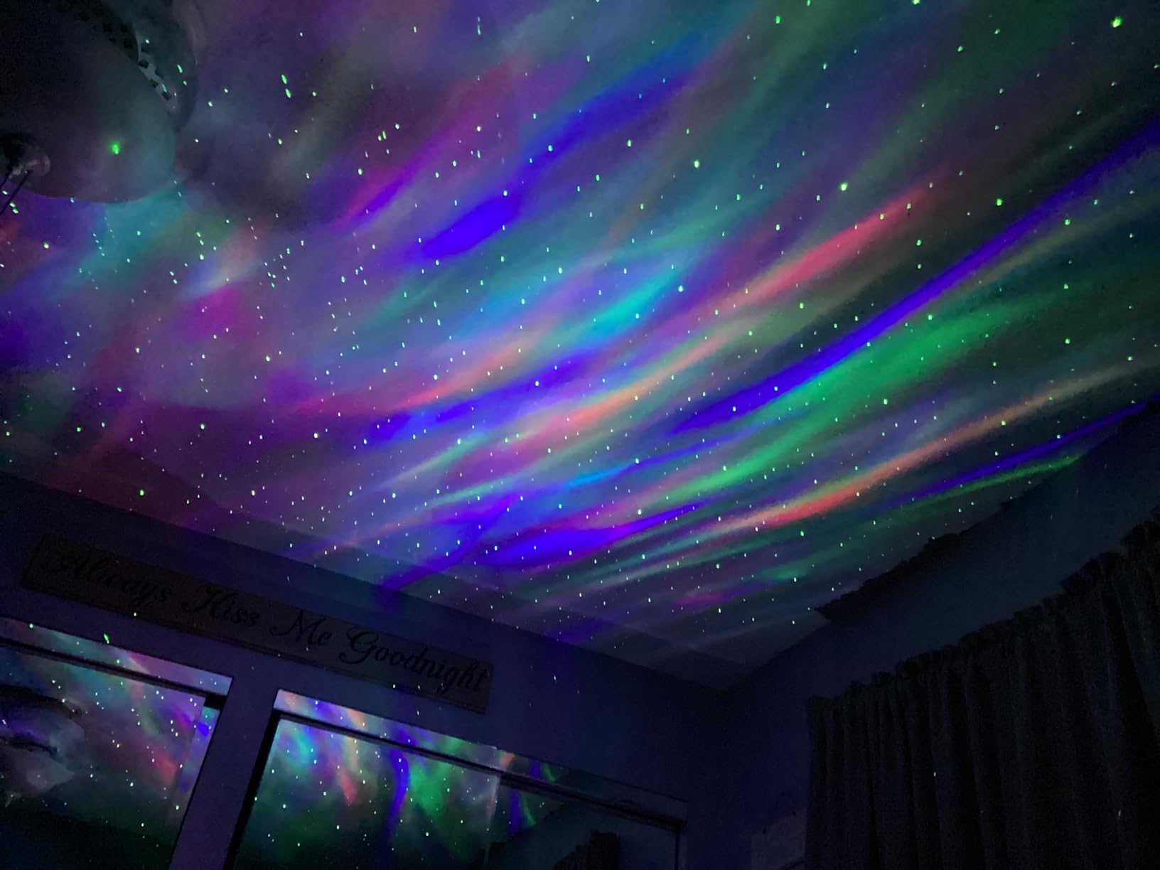 Northern Lights Projector 7-15 Year Old Boy Birthday Gifts, 300+ Colors Modes Aurora Light, 15 White Noise Sound Machine & Bluetooth Star Projector Galaxy Lights customer photo 1