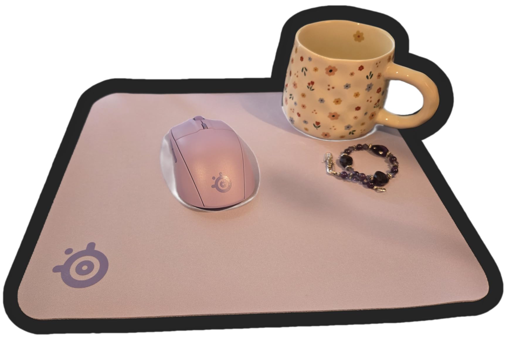 SteelSeries QcK Gaming Mouse Pad - XXL Cloth - Peak Tracking and Stability - Esports Mousepad - Never-Slip - Full Desk Coverage customer photo 2