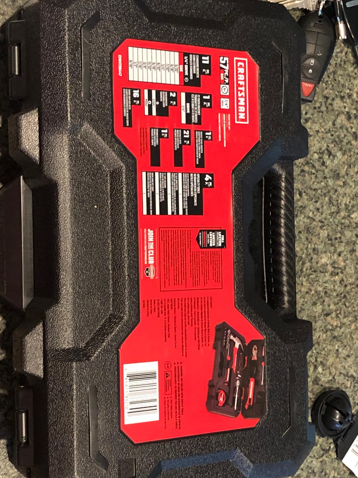 CRAFTSMAN 57 Piece Mechanics Tool Set Home Tool Set, Sockets, Ratchet, Screwdrivers, Hammer, Pliers, Hex Keys, Specialty Bits Hand Tools (CMMT99447) customer photo 2