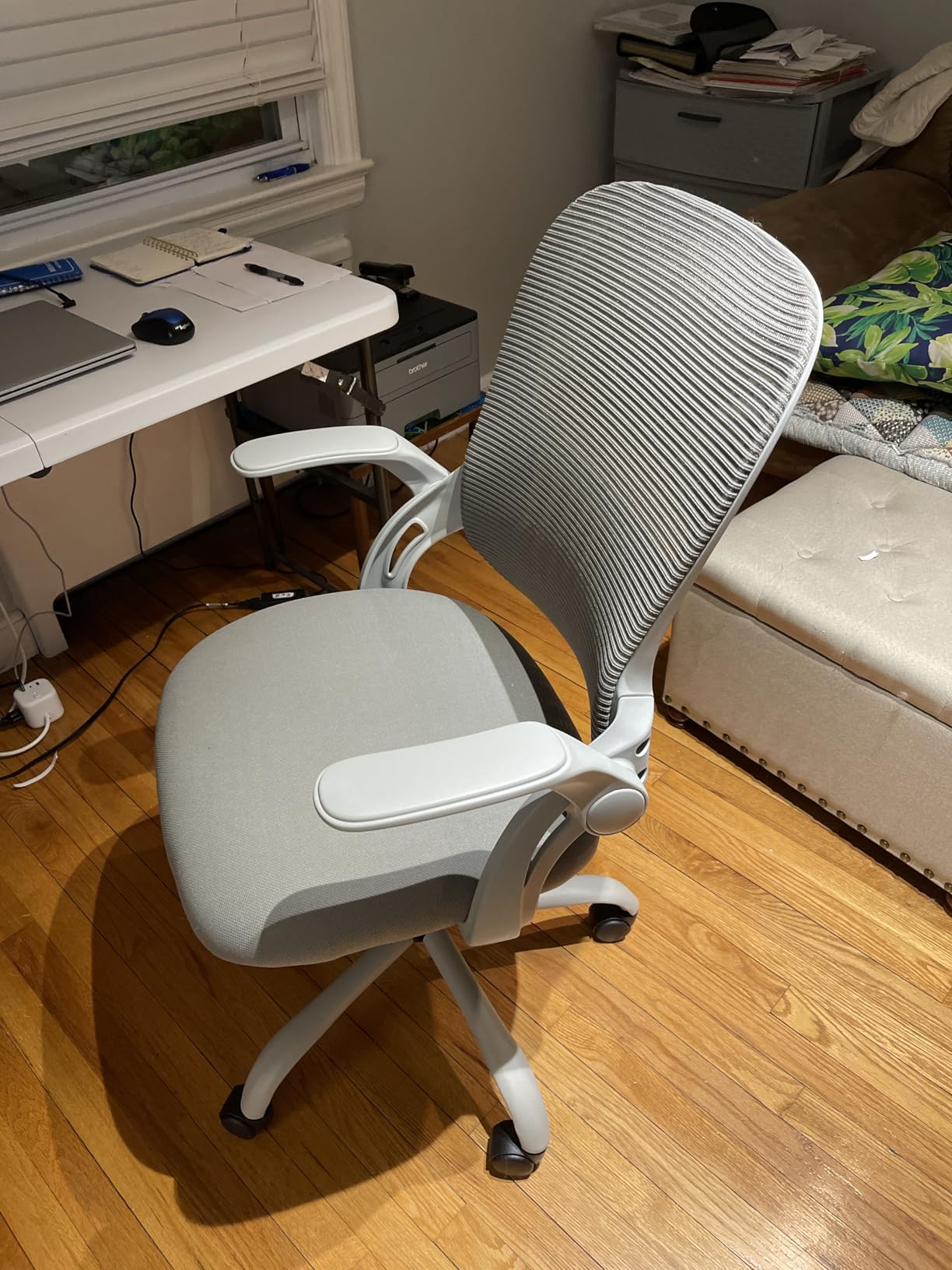 Sweetcrispy Office Computer Desk Chair, Ergonomic Mid-Back Mesh Rolling Work Swivel Task Chairs with Wheels customer photo 1