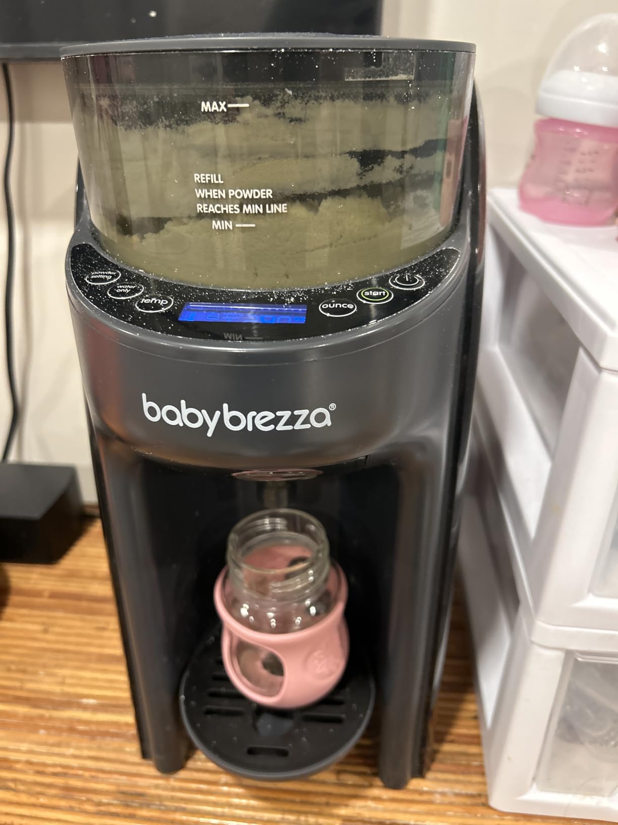 Baby Brezza Formula Pro Advanced Formula Dispenser Machine - Automatically Mix a Warm Formula Bottle Instantly - Easily Make Bottle with Automatic Powder Blending customer photo 1
