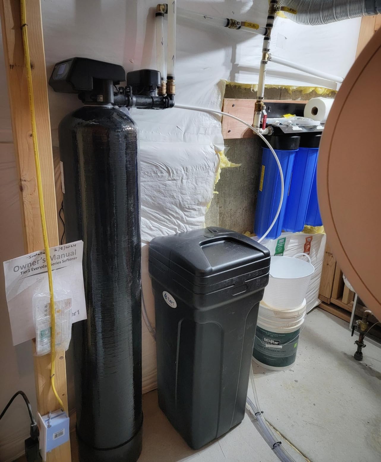 Tier1 Whole House Water Softener System 32,000 Grain Capacity | Compact High Efficiency Design with Ceramic Control Valve | Preloaded 1 Cubic Foot Resin Tank | Home Filtration System customer photo 2
