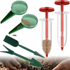 6 PCS Mini Seed Spreader, Sowing Seed Dispenser with 5 Speeds, Small Seed Planter Tool, Manual Seedlings Dibber and Widger Set customer photo 2