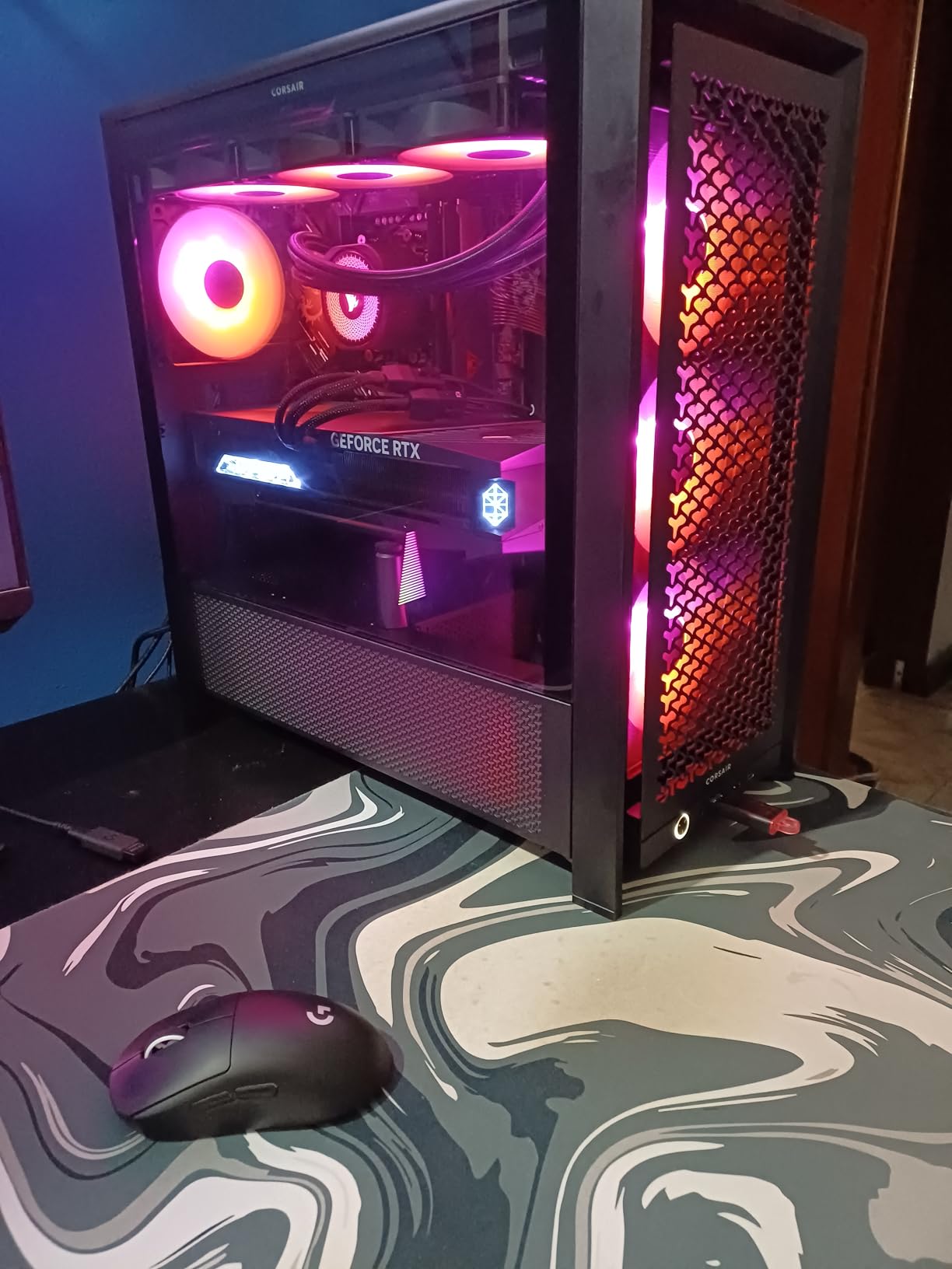CORSAIR RS120 ARGB 120mm PWM Fans - Daisy-Chain Connection - Low-Noise - Magnetic Dome Bearing - Triple Pack - White customer photo 2