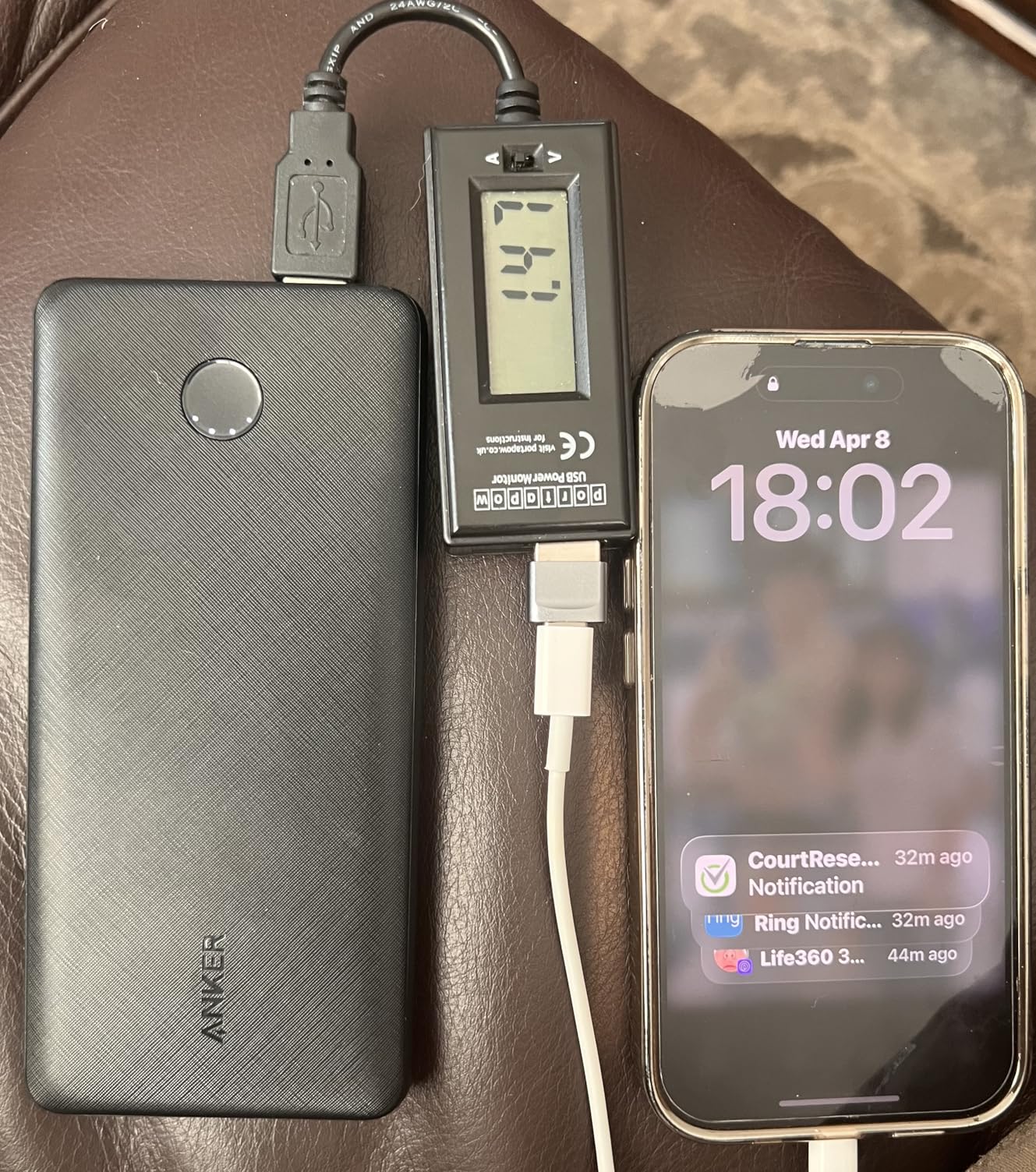 Anker Power Bank(PowerCore 10K), Compact Travel-Ready 10,000mAh Battery Pack with PowerIQ Charging Technology, 5V/3A High-Speed Charging for iPhone, iPad,and More (1, Black) customer photo 2