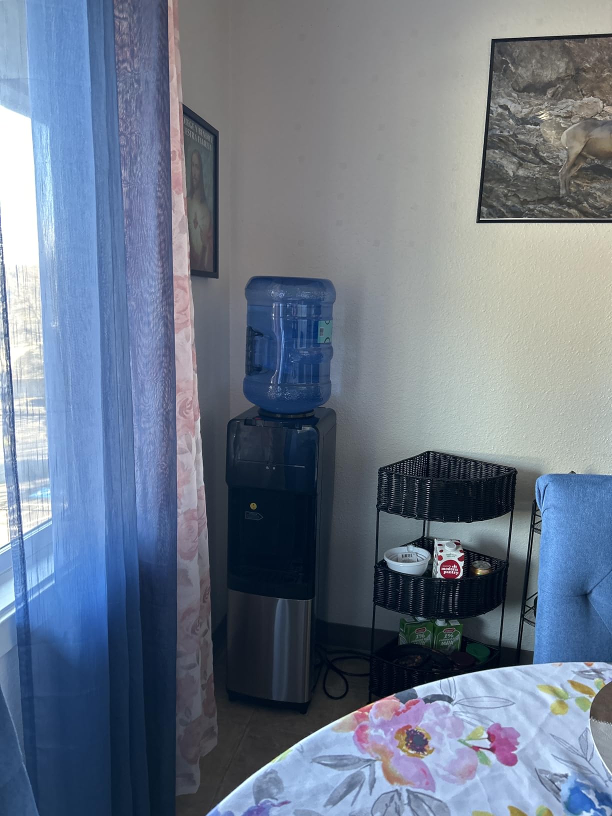 Euhomy Hot & Cold Water Dispenser, Top Loading Water Dispenser for 3 or 5 Gallon Bottles, Top Loading Hot & Cold Water Dispenser with Child Safety Lock, for Office, Home customer photo 1
