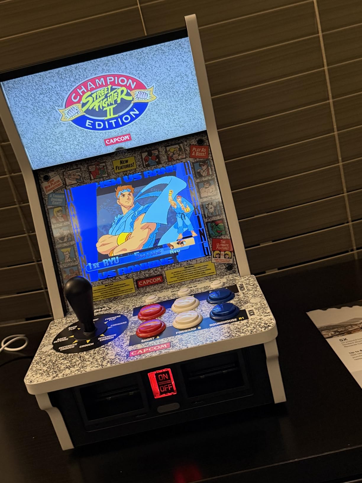 Evercade Alpha Street Fighter Bartop Arcade - Pre-assembled with Competition-Grade Arcade Controls + 8 inch High-Resolution IPS Screen customer photo 1