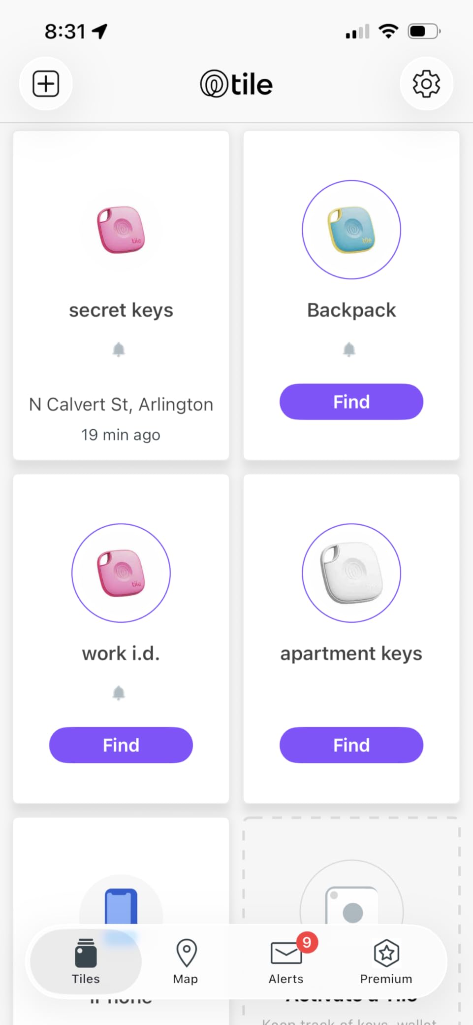 Tile - Bluetooth Tracker, Keys Finder and Item Locator for Keys, Bags and More. Phone Finder. Both iOS and Android Compatible. 1-Pack (Black) customer photo 2