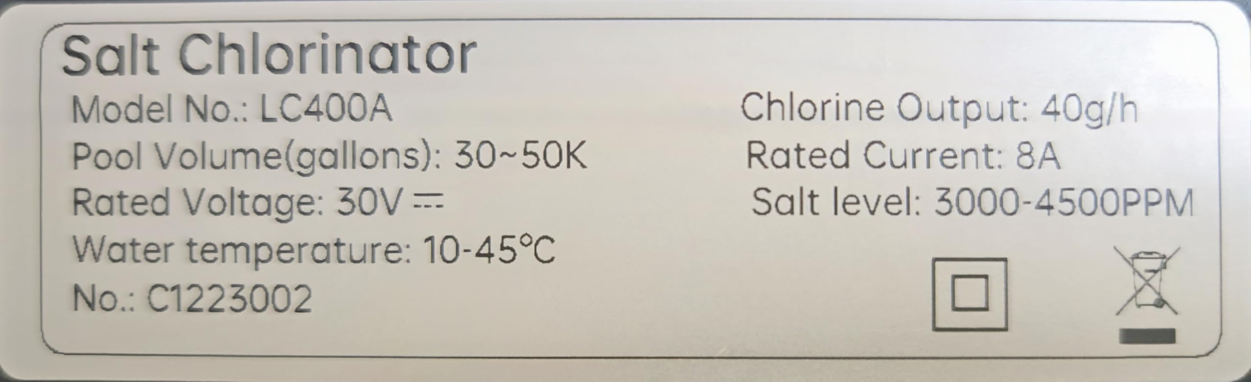 Smart Saltwater Pool Chlorinator System up to 22,000 Gallons, Salt Water Chlorinator Above Ground Pool with Built-in Wi-Fi & App Remote Control and Titanium Plate Self-Cleaning Technology customer photo 1