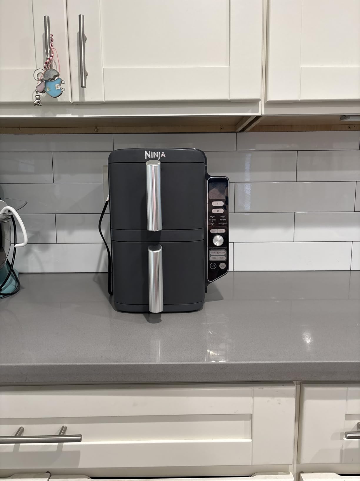 Ninja DoubleStack XL Smart Air Fryer, 2-Basket, 10 QT, 6-in-1, DoubleStack Technology Cooks 4 Foods at Once, Space Saving Design, SL451 customer photo 1