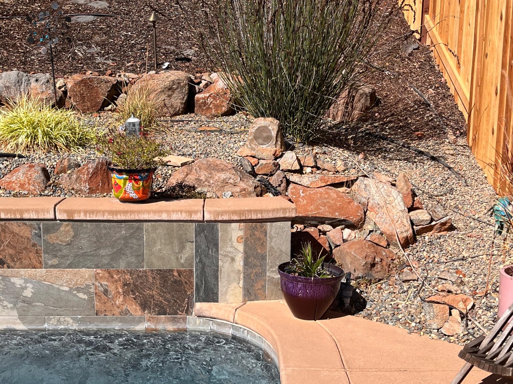 STUDIOFINIX Outdoor Rock Speakers Waterproof, 600 Watt 8 Inch Superior Timbre IPX7 Weatherproof Design for Garden, Patio, Pool, Deck, BBQ (Pair) customer photo 2