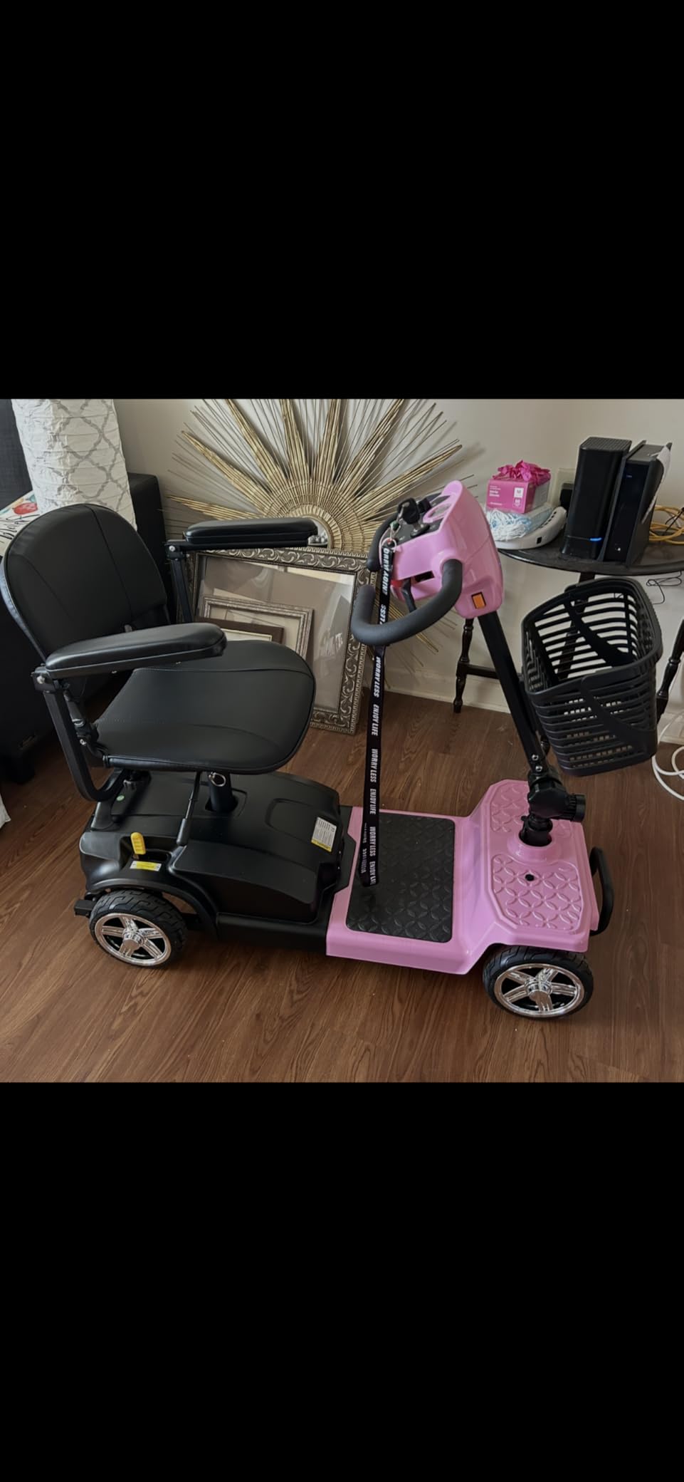 Ecomobi 4 Wheel Mobility Scooter, 35 Miles Long Range, Removable Lithium Battery, Heavy Duty Scooter for Travel, 350W Powered Wheelchair, Adults/Seniors Dual Baskets, 300 lbs Capacity & GPS Tracker customer photo 1