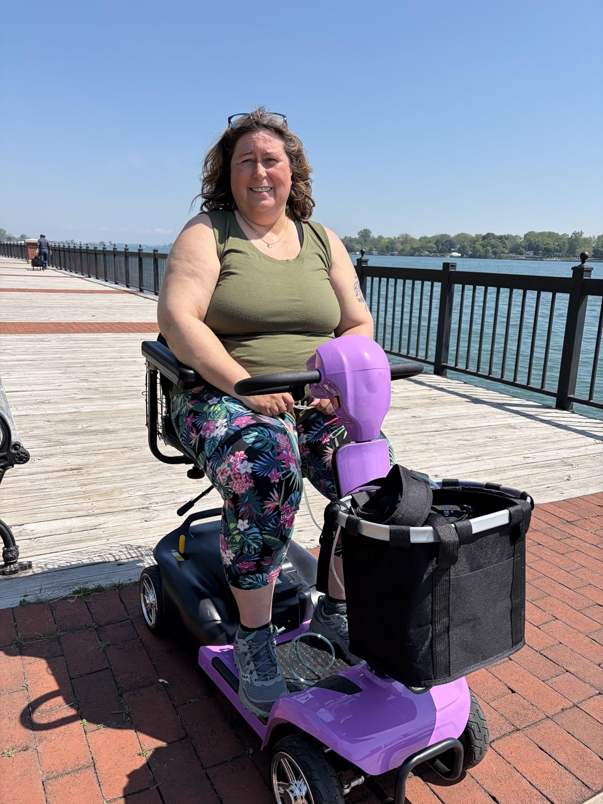 Ecomobi 4 Wheel Mobility Scooter, 35 Miles Long Range, Removable Lithium Battery, Heavy Duty Scooter for Travel, 350W Powered Wheelchair, Adults/Seniors Dual Baskets, 300 lbs Capacity & GPS Tracker customer photo 2
