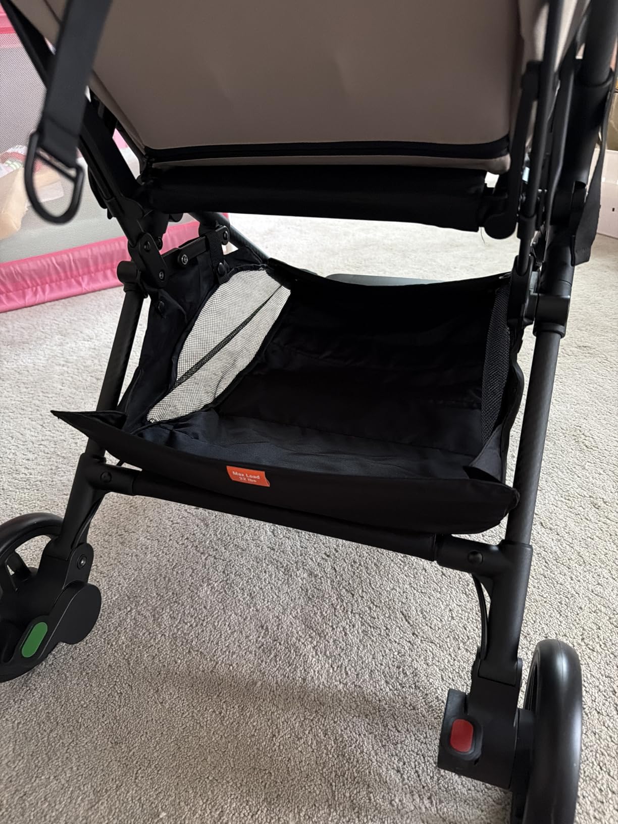 MAMAZING Ultra Air Lightweight Baby Travel Stroller with Carbon Fiber Frame, Compact & Airplane-Friendly, One-Handed Fold, 11.6 lbs, Perfect for Toddlers, Organizer & Cushion Included, Jet customer photo 2