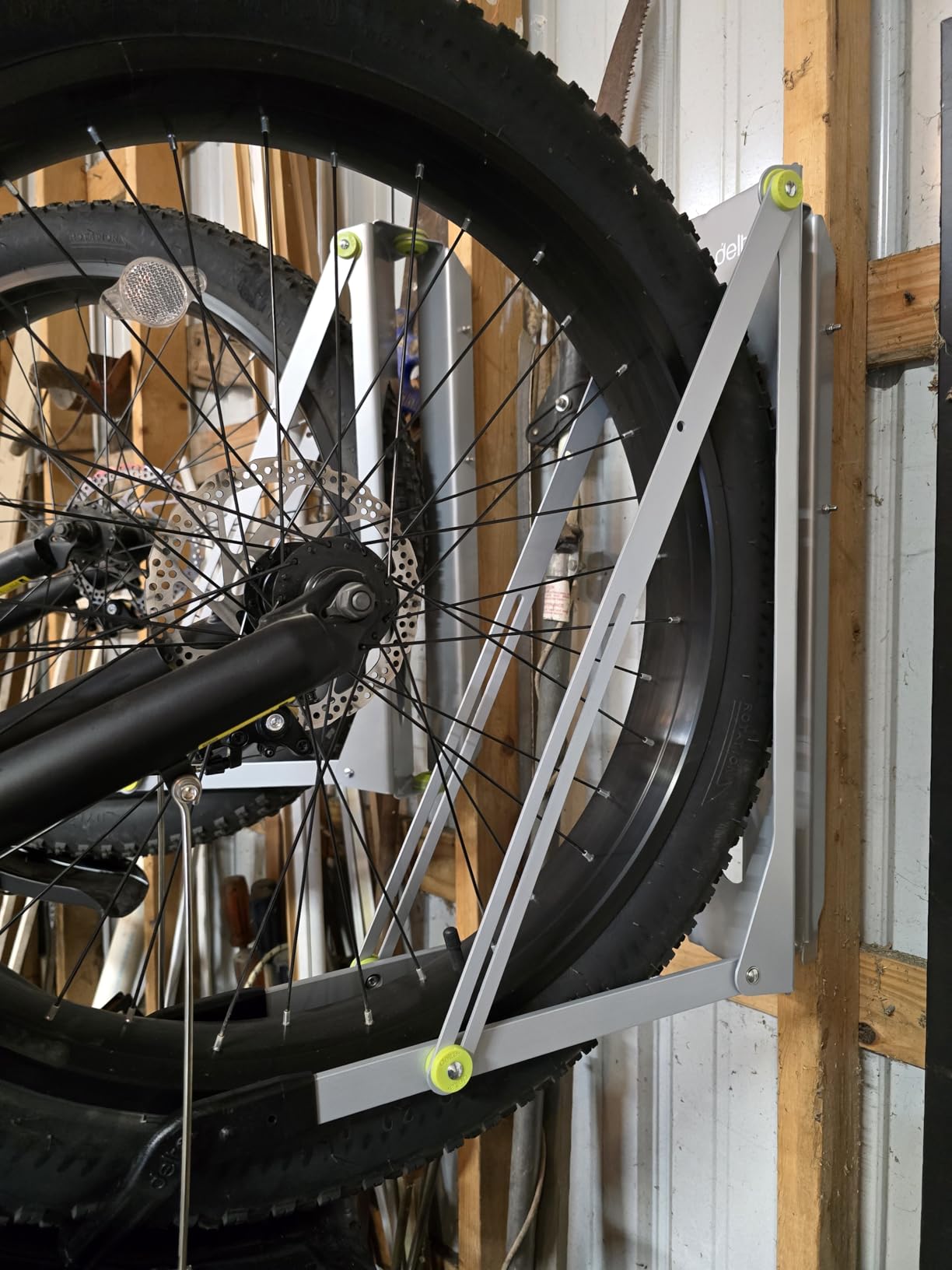 Delta Cycle Pivot Bike Storage Rack - Bike Rack Garage Wall Mount Swivels to Save Space - No Lifting Required Vertical Bike Rack - Indoor Bike Storage Wall Hanger Holds Up to 100 lbs customer photo 2