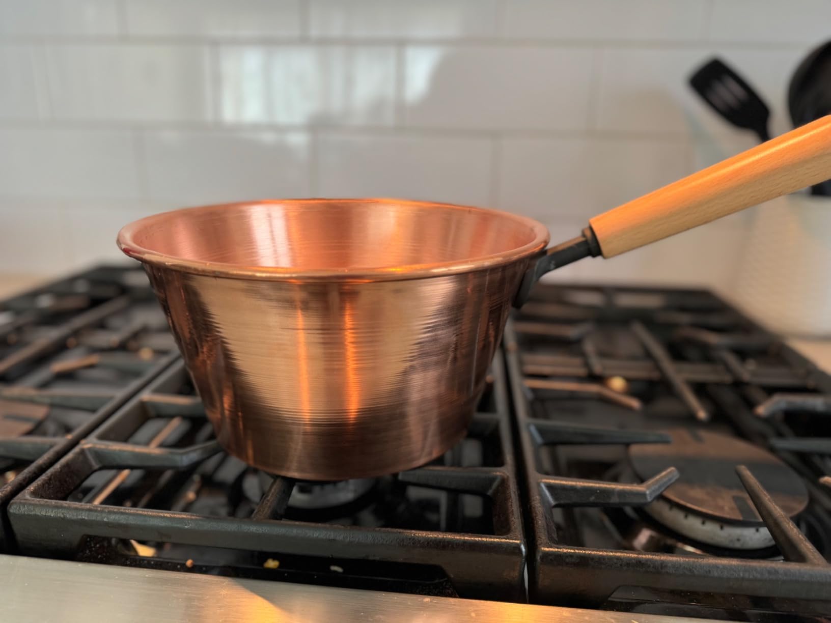 4.7-Quart Handmade Pure Copper Jam Pot - 2.5mm Thick Solid Copper Pot for Gourmet Cooking customer photo 1