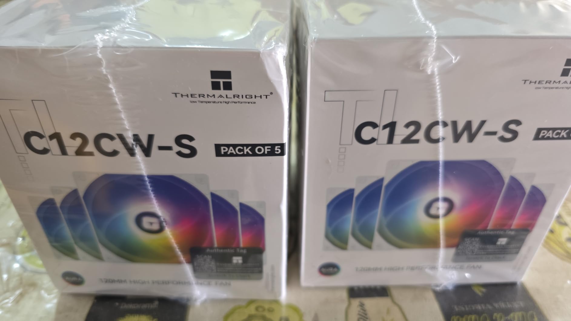 Thermalright 5 Pack TL-C12C-S CPU Fan 120mm ARGB Case Cooler Fan, 4pin PWM Silent Computer Fan with S-FDB Bearing Included, up to 1550RPM Cooling Fan (5 Quantities) customer photo 2