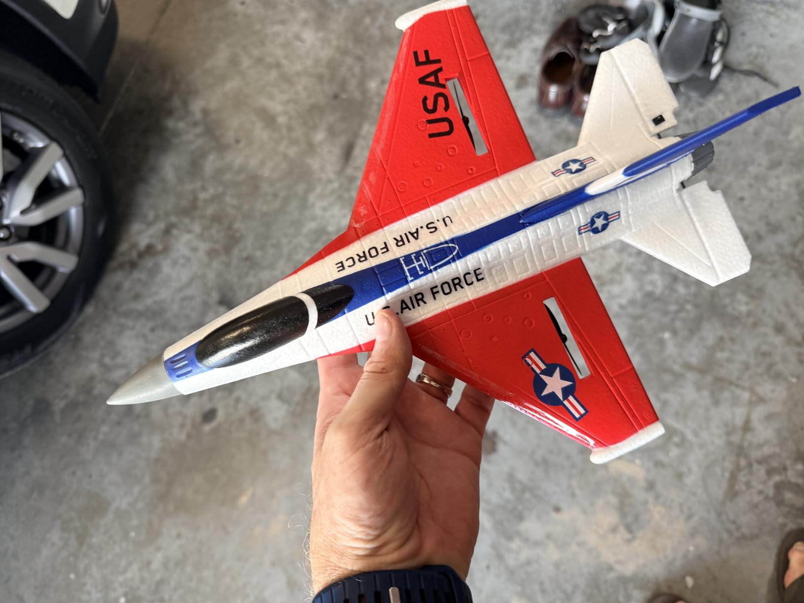 volantexrc RC Plane 3 Channel Remote Control Plane Fighter Spitfire with 6-axis Gyro, 2.4GHz RTF Radio Controlled Aircraft Easy to Fly for Beginners Adults (76205 RTF) customer photo 1