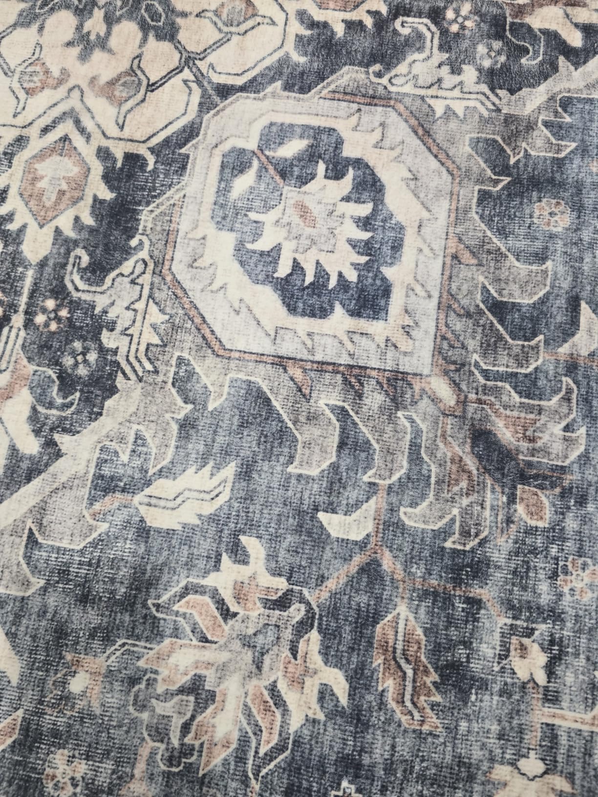 AMADA HOMEFURNISHING 2x6 Washable Runner Rug, Low-Profile Kitchen Rugs with Non-Slip Backing & Durable Edge Binding, Vintage Entryway Runner Rug for Bedroom & Hallway customer photo 2