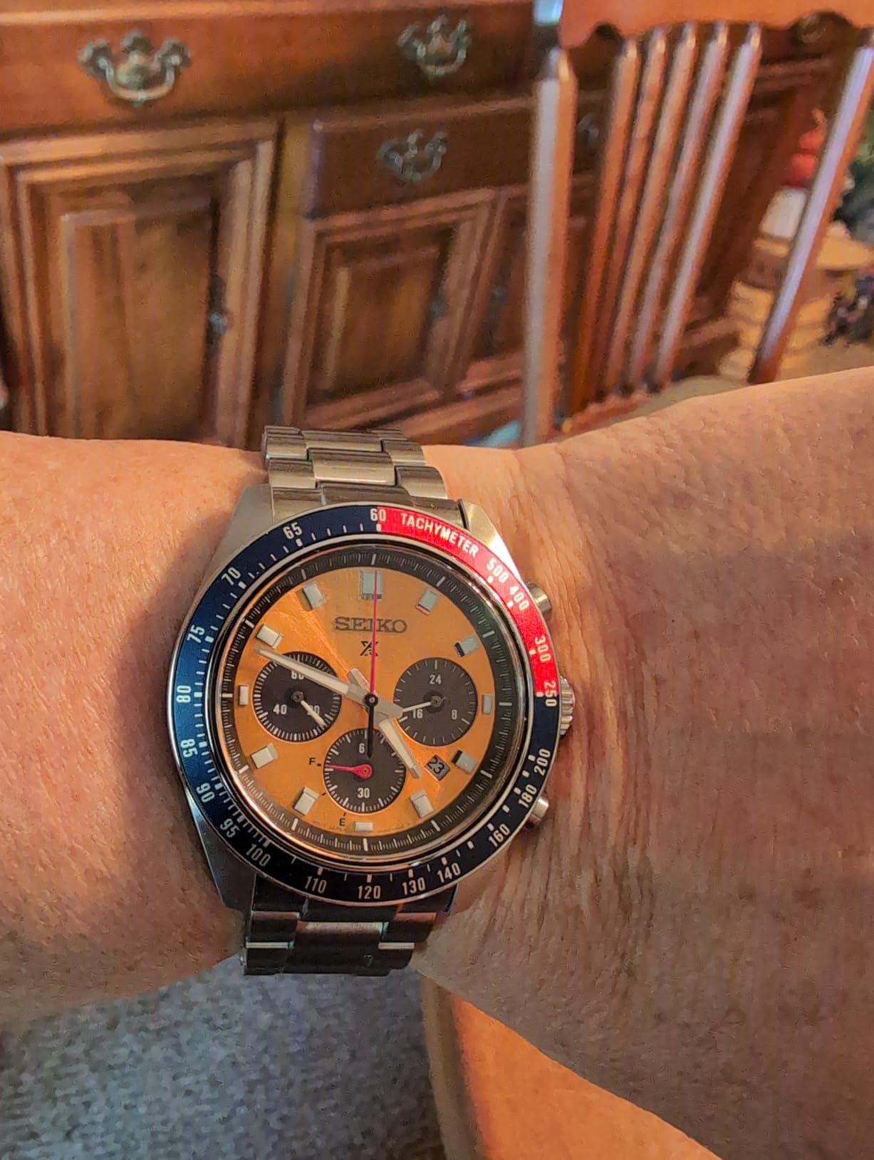 Seiko Men's SSC947 Prospex Speedtimer Solar Chronograph Watch customer photo 1
