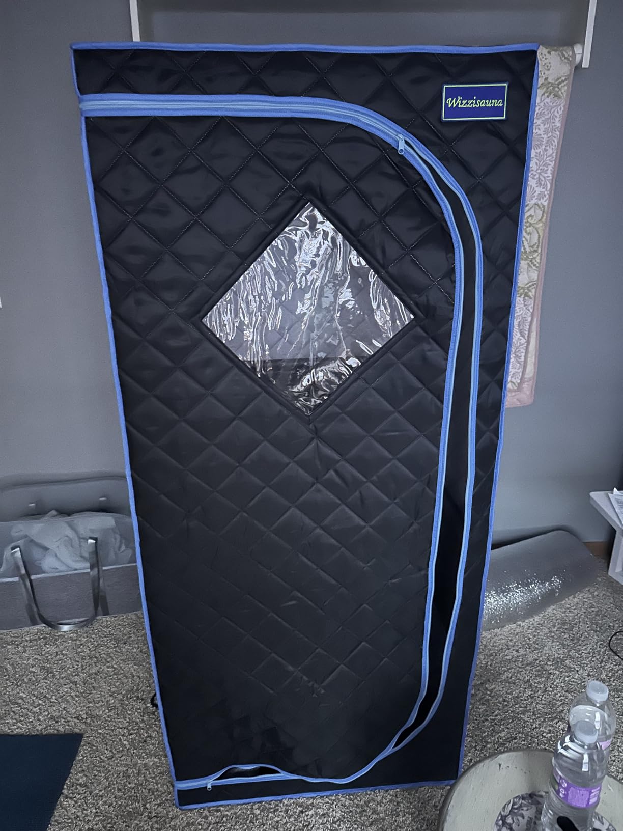 Portable Infrared Sauna for Home Spa | Full Size 1 Person Sauna | Full Size Far Infrared Sauna Tent | with Heating Foot Pad, Portable Chair, (L29.1 x W29.1 x H66.5, Black) customer photo 1