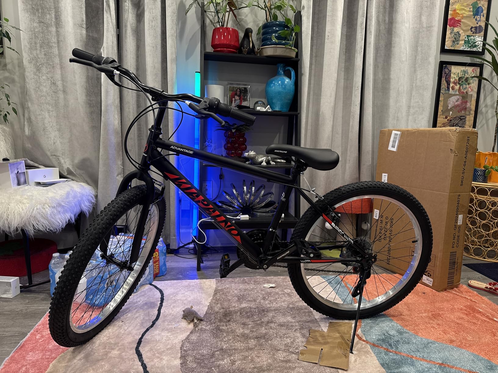 Ecarpat 24 Inch Kids Mountain Bike Boys Girls, 21-Speed Full Suspension Children Bicycle for 9+ Years, Suitable for 4'5