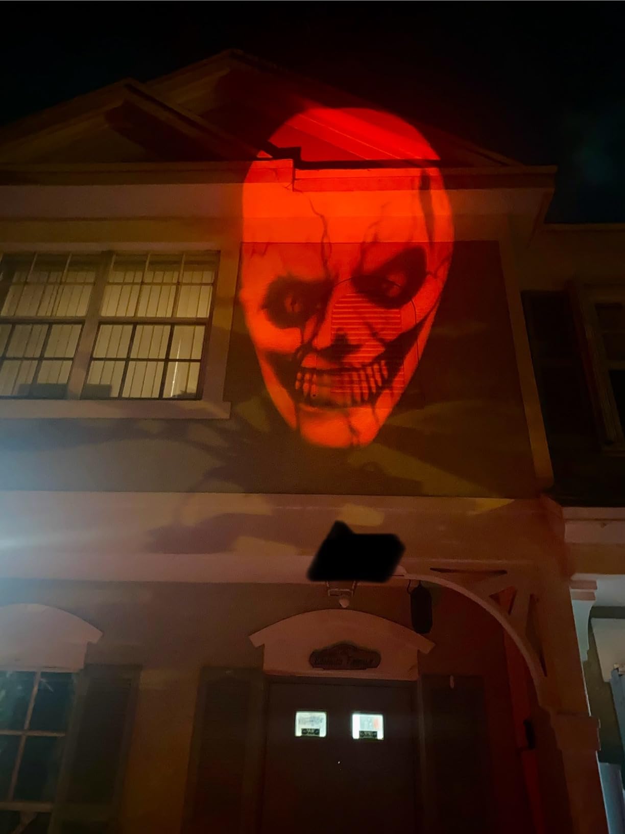Halloween Projector Lights Outdoor Indoor - 3D Dynamic Red Skull Halloween Decorations customer photo 2