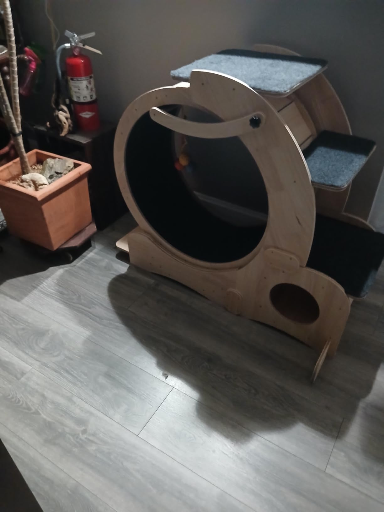 Cat Wheel 7-in-1 Upgraded Exercise Treadmill for Indoor Cats, Cat Treadmill with Silent Running Wheel, Cat Tunnel, Cat Wheels for Indoor Cats, Perfect Cat Jym & Toy for Endless Fun & Fitness customer photo 2