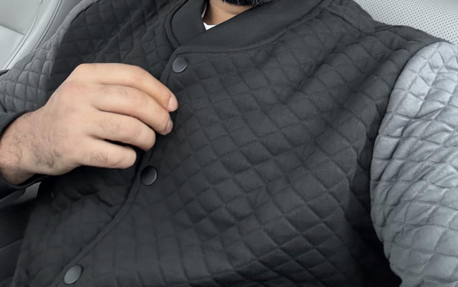 Wizoat Mens Varsity Jacket Lightweight Jacket Causal Waffle Letterman Bomber Jackets customer photo 2